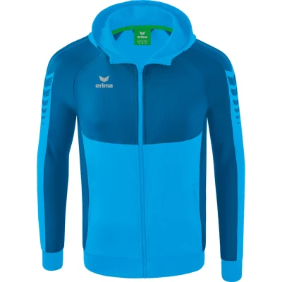 Afbeelding van Erima Six Wings Trainingsjack Met Capuchon Heren Curaçao Maat: XL
