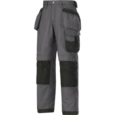 Afbeelding van Snickers Canvas+ Werkbroek met Holsterzakken grijs/zwart Maat 46