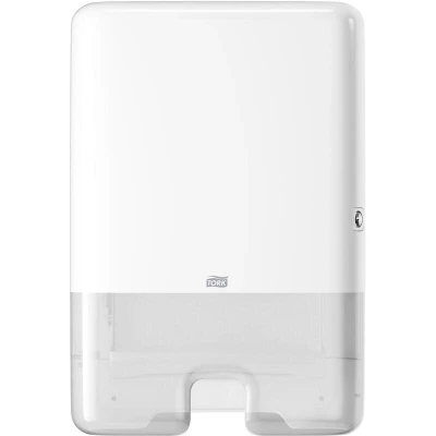 Image de TORK 552000 Distributeur d&#039;essuie mains multifonctions Xpress en plastique blanc H2