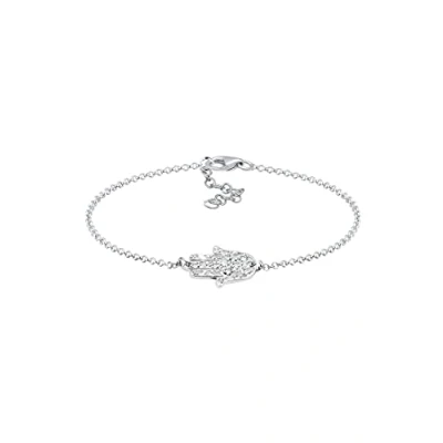Afbeelding van Elli Hamsa HAND BOHO Armband, Dames, Maat: 18, Weiß