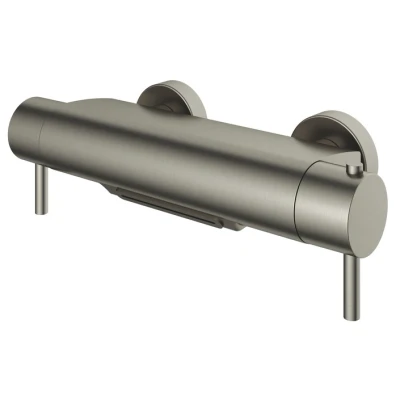 Afbeelding van HotBath Buddy/Buddy badmengkraan badthermostaat cascade Geborsteld nikkel