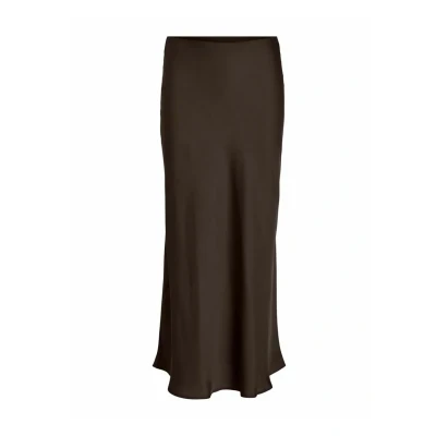 Afbeelding van VILA Viellette Alijn rok, Dames, Maat: 38, Coffee bean