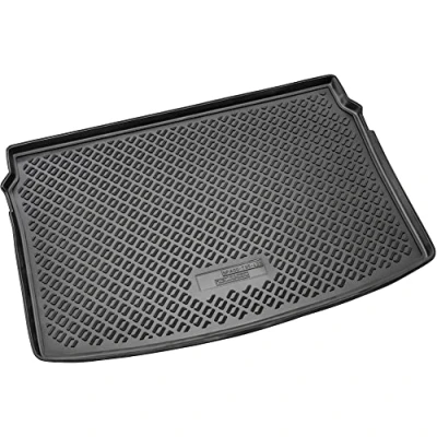 Afbeelding van Recambo Kofferbakmat van hoogwaardig rubber voor VW Polo VI AW1 vanaf 2017, bovenste positie Vario, perfecte pasvorm met rand