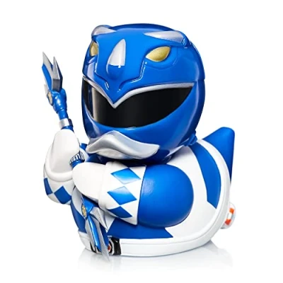 Afbeelding van TUBBZ Blue Ranger Vinyl rubberen eendenfiguur officieel Power Rangers product tv, films en videogames voor kinderen