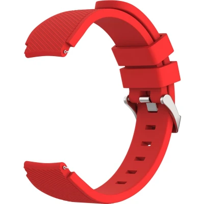 Afbeelding van imoshion Flexibel Siliconen 22 mm bandje Geschikt voor Garmin Venu 2 / Fenix 7 Pro 7s 6 Vivoactive 4 Polar Grit X Vantage M2 V2 Rood