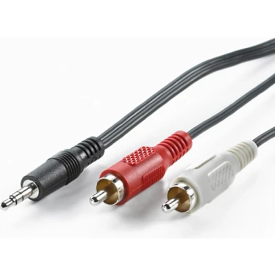 Afbeelding van VALUE 3,5 mm (M) naar Cinch (2x M) kabel, 5m