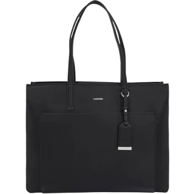 Afbeelding van Calvin Klein Boodschappentas voor dames met ritssluiting, zwart, één maat