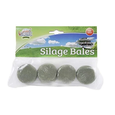 Afbeelding van Kids Globe 610762 Ronde Kuilvoer Balen 4 Stuks 1:32