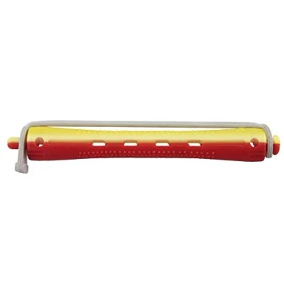 Afbeelding van Comair Permanentwikkels lang geel/rood 9mm 12 stuks Haibu by Kapperskorting.com