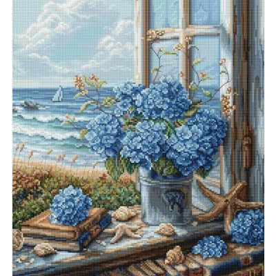 Afbeelding van Borduurpakket Luca S Sea View Zeezicht BU5065