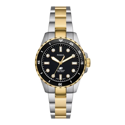 Afbeelding van Fossil dames Blue Dive Horloge ES5349 in de kleur Goud