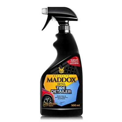 Image de Maddox Detail Tire Detailer 500ml Brillant Pneus Voiture et Plastique Restaurateur pour Hydratant Extérieurs Protège Fait Briller Renovateur Extérieur