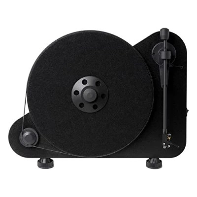 Image de Pro Ject VTE Platine Vinyle Positionnement Verticale pour Droitier, Noir