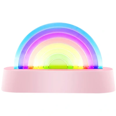 Afbeelding van Lalarma Nachtlampje Dancing Rainbow 18x11x4cm Pink