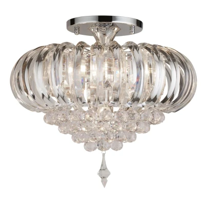 Afbeelding van Searchlight Sigma Hanglamp Ø 54 X 45 Cm Chroom
