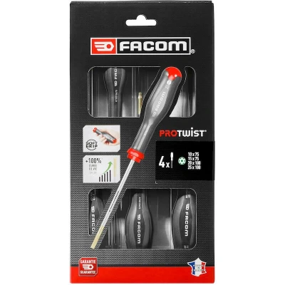 Afbeelding van Schroevendraaierset Facom ProTwist Resistorx ATXR Torx 4 Onderdelen
