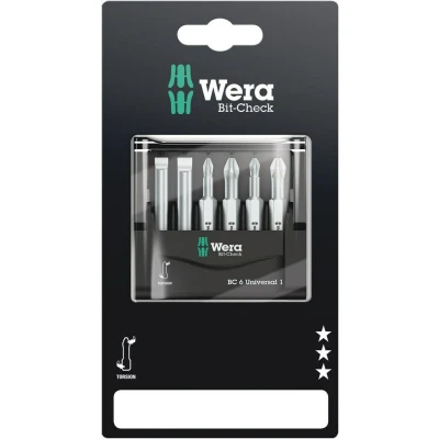 Afbeelding van Wera 6 delige bitset Bit Check Universal 1 SB