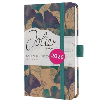 Afbeelding van SIGEL J6808 Wochenkalender Jolie 2026, ca. A6, bruin