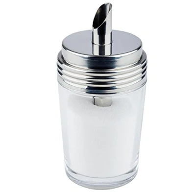 Afbeelding van APS Suikerdispenser voor suiker of melkglas, met schroefsluiting van roestvrij staal 18/8, 6,5 x cm, hoogte 14,5 cm.