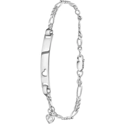 Afbeelding van Lucardi Armband silvercoloured, Dames, Maat: 18cm, Silver/coloured