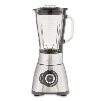 Afbeelding van CASO B 1800 PowerBlender 28.000 tpm roestvrijstalen blenderset, 1,75 l glazen container, inclusief drinkfles en hakmolen