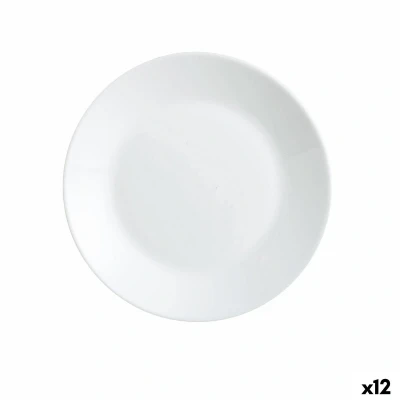 Afbeelding van Dessertbord Luminarc Zelie Wit Glas Ø 18 cm (12 Stuks)
