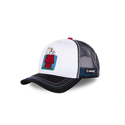 Afbeelding van Capslab Snoopy The Peanuts Wit Zwart Trucker Cap, (schwarz)
