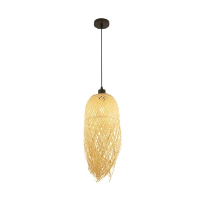 Afbeelding van Bali hanglamp, Ø 20 cm, bamboe, licht hout, E27
