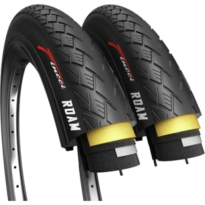 Afbeelding van Paar 700x35c opvouwbare banden 37 622 met 1 mm lekbescherming voor racefiets, mountainbike, hybride toerfiets, elektrische fiets banden, set van 2