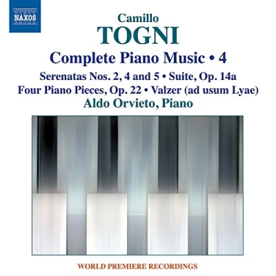 Afbeelding van Aldo Orvieto Togni: Complete Piano Music, Vol. 4 (CD)