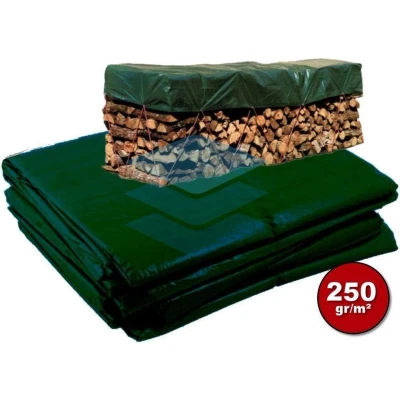 Afbeelding van Groen afdekzeil bache bouwzeil 1.5x6m 250gr/m²