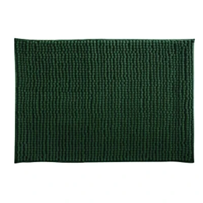 Afbeelding van MSV Badkamerkleed/badmat tapijtje voor op de vloer donkergroen 50 x 80 cm Microvezel anti slip