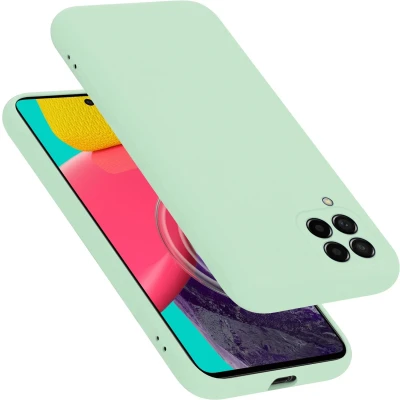 Afbeelding van Cadorabo Hoesje geschikt voor Samsung Galaxy M53 5G in LIQUID LICHT GROEN Beschermhoes gemaakt van flexibel TPU silicone Case Cover