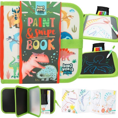 Afbeelding van Dino World Jongens Paint &amp; Swipe Boek
