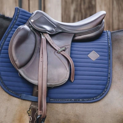 Afbeelding van Kentucky Spring Zadeldekje Pearls Navy Full