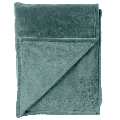 Afbeelding van Dutch Decor BILLY Plaid 150x200 cm flannel fleece superzacht Sagebrush Green groen