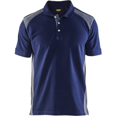 Afbeelding van Blaklader Poloshirt piqué 3324 1050 Zwart/Donkergrijs L