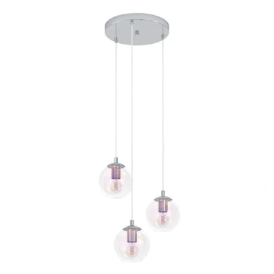 Afbeelding van EGLO Ariscani 2 Hanglamp E27 Ø 42,5 cm gekleurd glas Chroom
