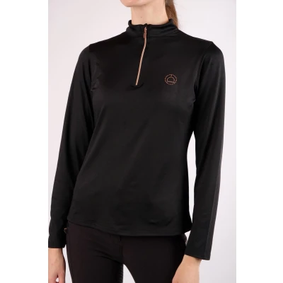 Afbeelding van Montar Shirt Everly Rosegold Junior Lange mouwen Zwart 152 Agradi.be