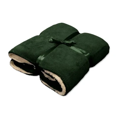 Afbeelding van Unique Living Coby plaid 130x160cm dark green