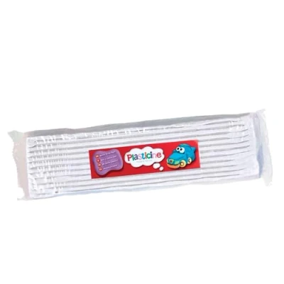 Afbeelding van One Colour boetseerklei 400 g wit #24 voor kinderen, eenvoudig te modelleren en vormen, sculpturen, modellen animaties Stop Motion