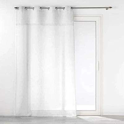 Afbeelding van Gordijn met ringen en franjes ELEANIA, 140 x 240 cm