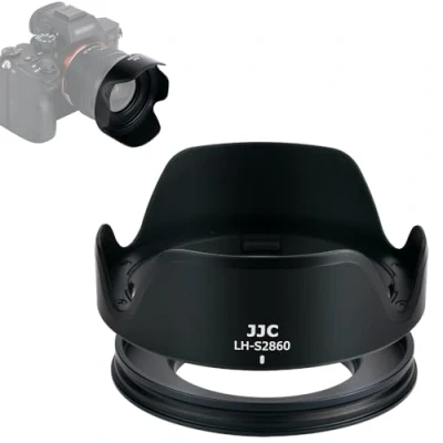 Afbeelding van JJC Zonneklep voor Sony FE 28 60mm f/4 5.6 en E PZ 16 50mm f/3.5 OSS lens op A6300 A6400 A6500 A6600 Compatibel met 40,5 mm filter + dop