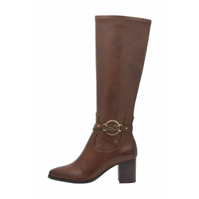 Afbeelding van Marco Tozzi by Guido Maria Kretschmer Laarzen, Dames, Maat: 36, Chestnut Schoenen