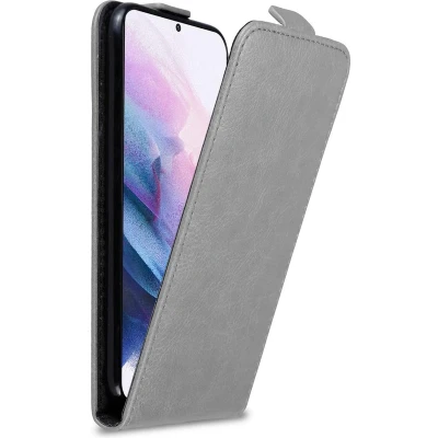 Afbeelding van Cadorabo Hoesje geschikt voor Samsung Galaxy S21 PLUS in TITANIUM GRIJS Beschermhoes flip design Case Cover met magnetische sluiting