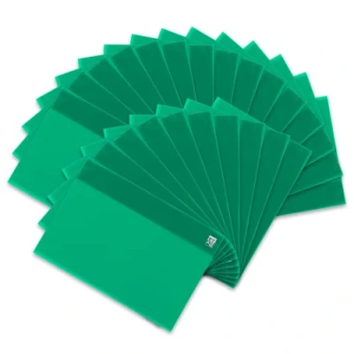 Afbeelding van Oxford enveloppen, A4, kunststof, transparant, groen, 25 stuks