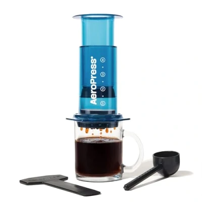 Afbeelding van AeroPress Clear Blauw (Transparant)