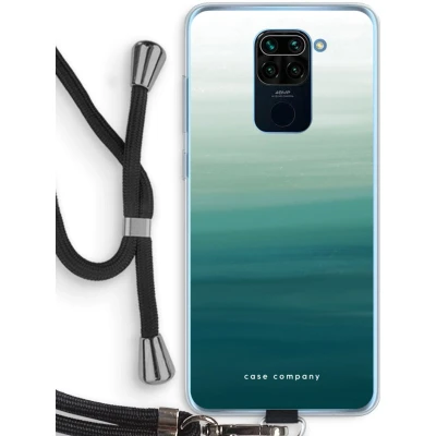 Afbeelding van Case Company® hoesje met Koord geschikt voor Xiaomi Redmi Note 9 Ocean Telefoonhoesje Zwart Bescherming aan alle Kanten en Over de Schermrand