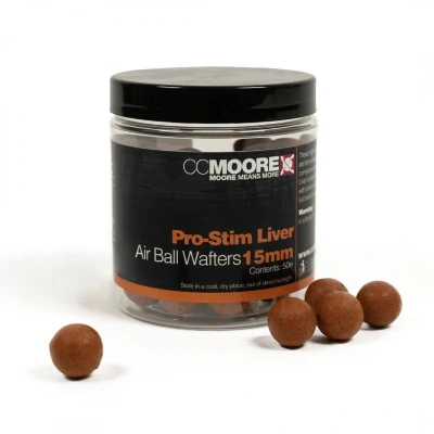 Afbeelding van CC Moore Pro Stim Liver Air Ball Wafters 18mm (35 stuks) Hookbaits