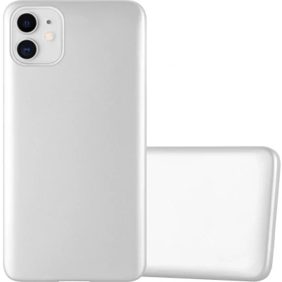 Afbeelding van Cadorabo Hoesje geschikt voor Apple iPhone 11 in METALLIC ZILVER Beschermhoes gemaakt van flexibel TPU silicone Case Cover